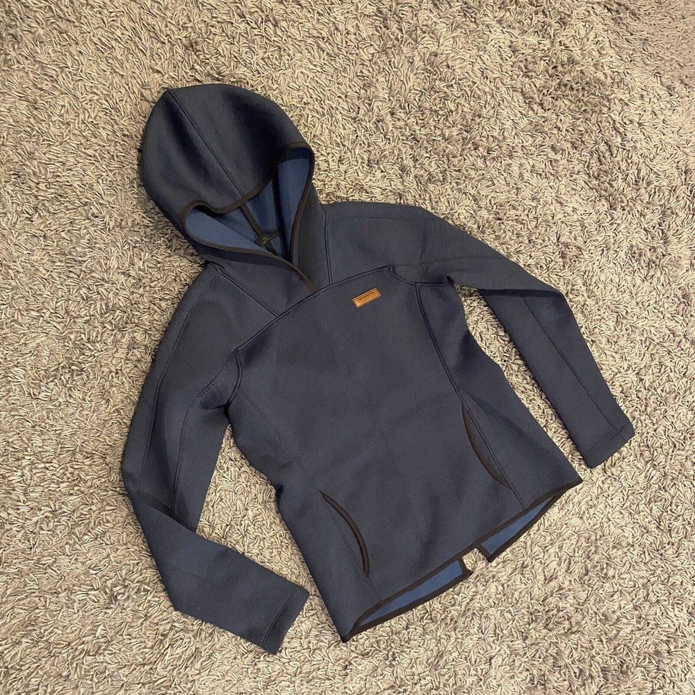 Obermeyer Women’s Lila Fleece Pullover Hooded Pockets Blue Size S EUC - Picture 4 of 12